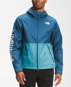 The North Face Millerton Dwr Logo-print Hooded Jacket Monterey Blue/storm Blue thumbnail 1