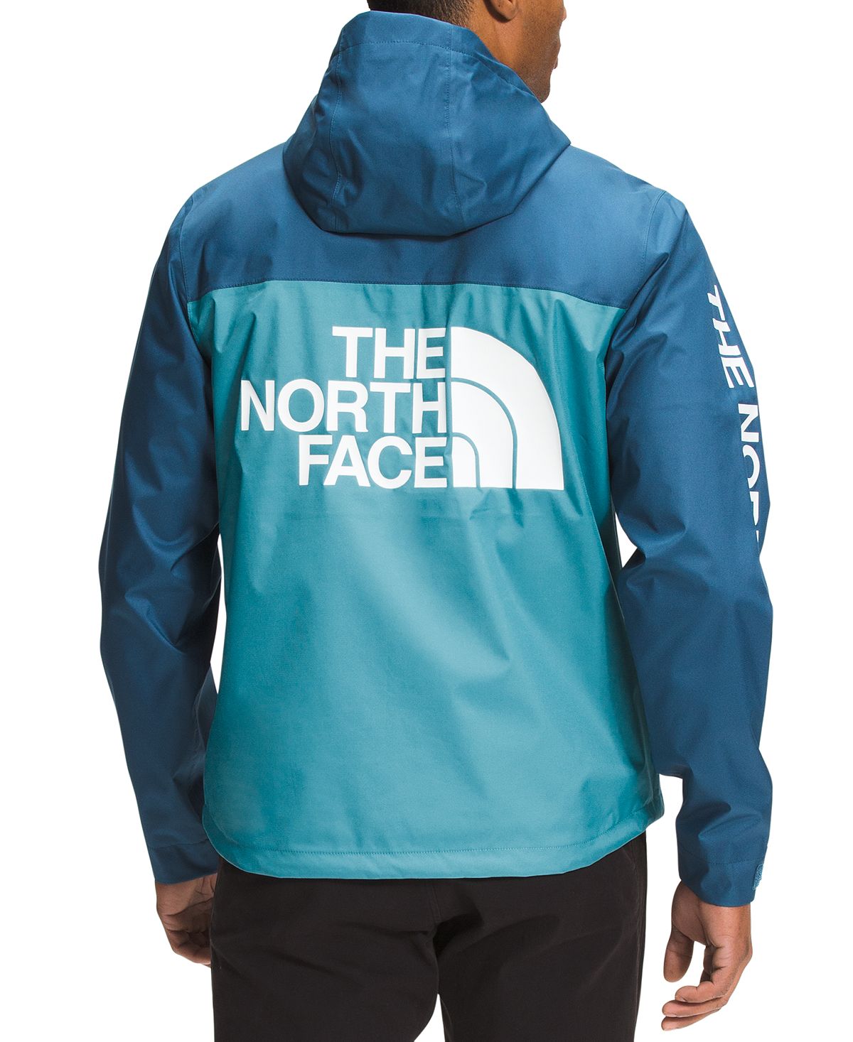 The North Face Millerton Dwr Logo-print Hooded Jacket Monterey Blue/storm Blue
