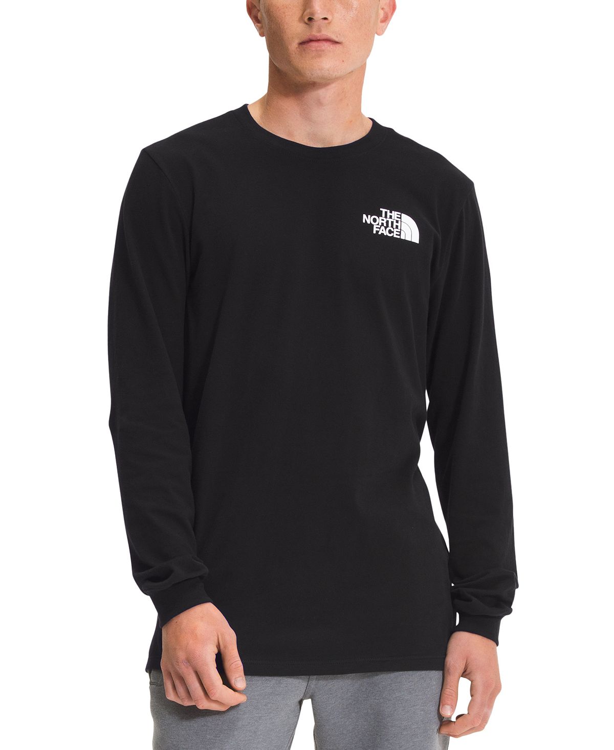 The North Face Never Stop Exploring Box Logo Graphic Long-sleeve T-shirt Tnf Black/tnf White