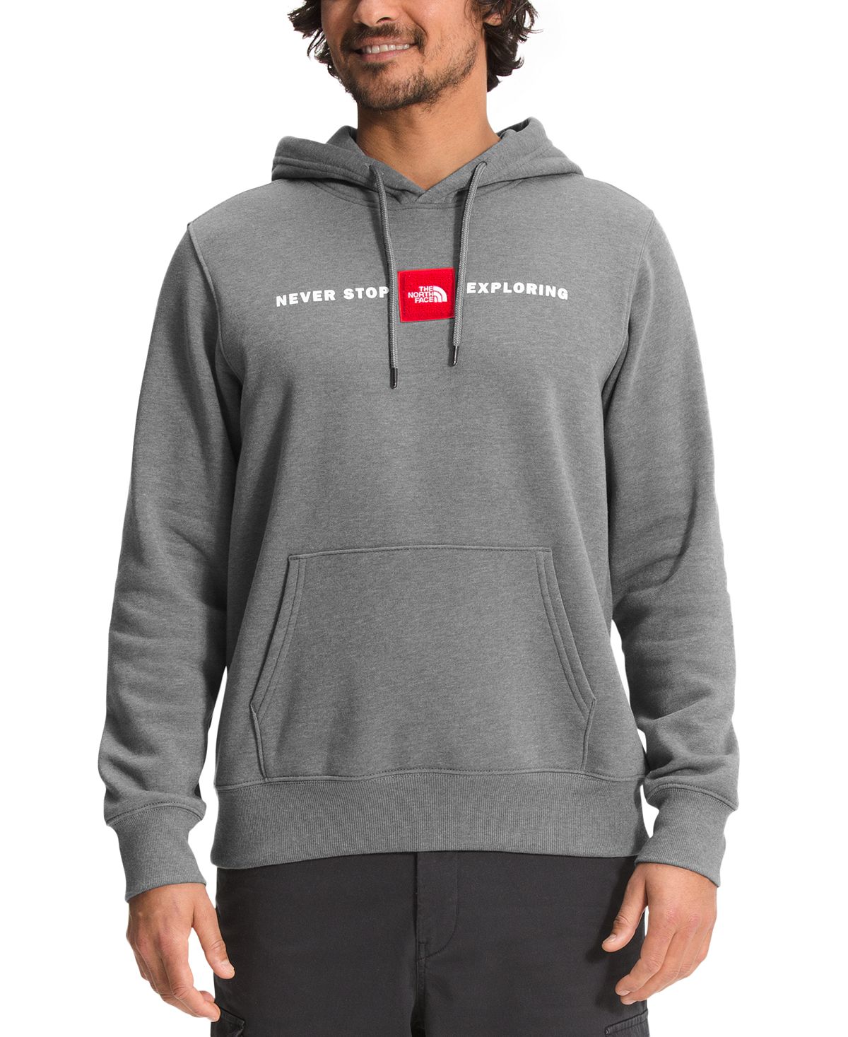 The North Face Red's Standard-fit Fleece Hoodie Tnf Medium Grey Heather
