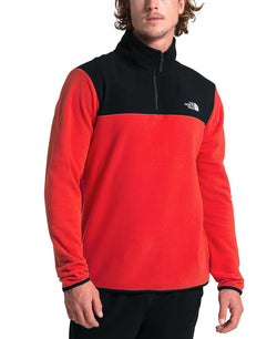 The North Face Tka Glacier Quarter-zip Fleece Fiery Red/tnf Black thumbnail 1