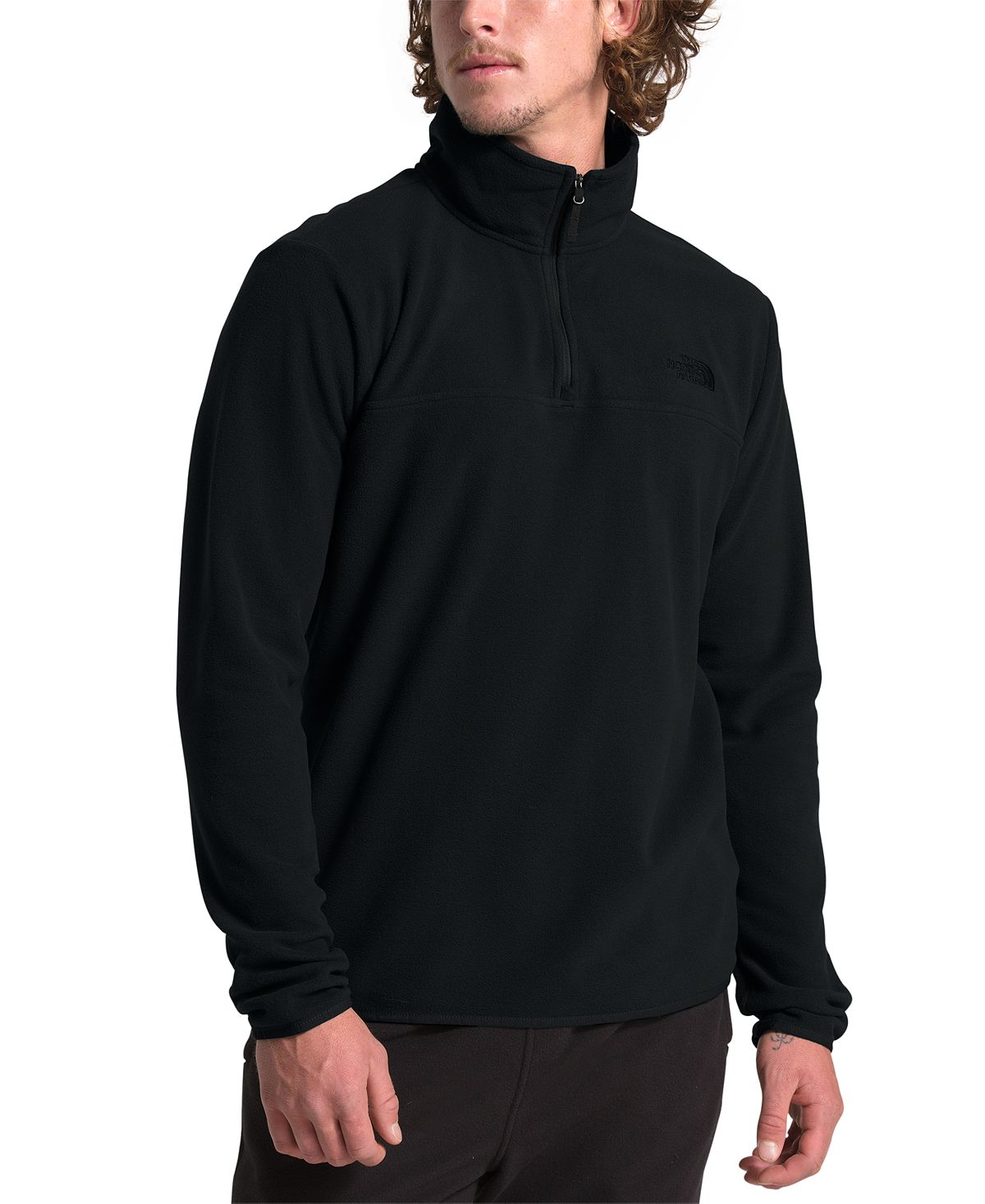 The North Face Tka Glacier Quarter-zip Fleece Tnf Black/tnf Black