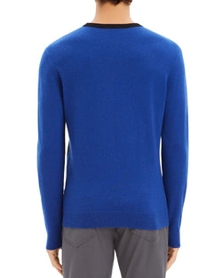 Theory Evers Color-block Cashmere Sweater Black Multi thumbnail 3