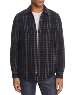 Theory Reversible Zip Shirt Jacket Black Multi thumbnail 1