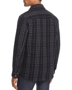 Theory Reversible Zip Shirt Jacket Black Multi thumbnail 2