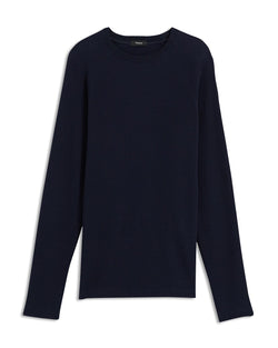 Theory River Waffle Knit Organic Cotton Sweater Eclipse thumbnail 2