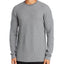 Theory River Waffle Knit Organic Cotton Sweater Medium Gray Heather