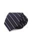 Theory Roadster Alport Striped Silk Skinny Tie Blue