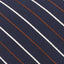 Theory Roadster Alport Striped Silk Skinny Tie Blue