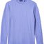 Theory Sweater Blue Crewneck Thermal Knit Pullover