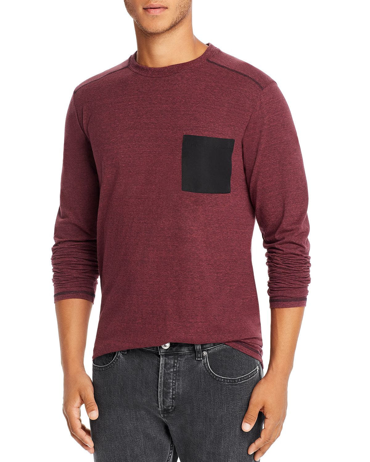 Threads 4 Thought Victor Pocket Tee Maroon Rust