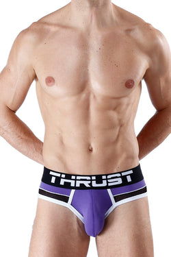 Thrust Purple Sport Mesh Jock Brief thumbnail 1