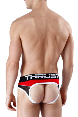 Thrust Red Sport Mesh Jock Brief thumbnail 3