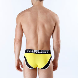 Thrust Sport Mesh Brief Yellow thumbnail 4