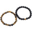 Tigers Eye & Lava Stone Healing Bracelet 2-Pack