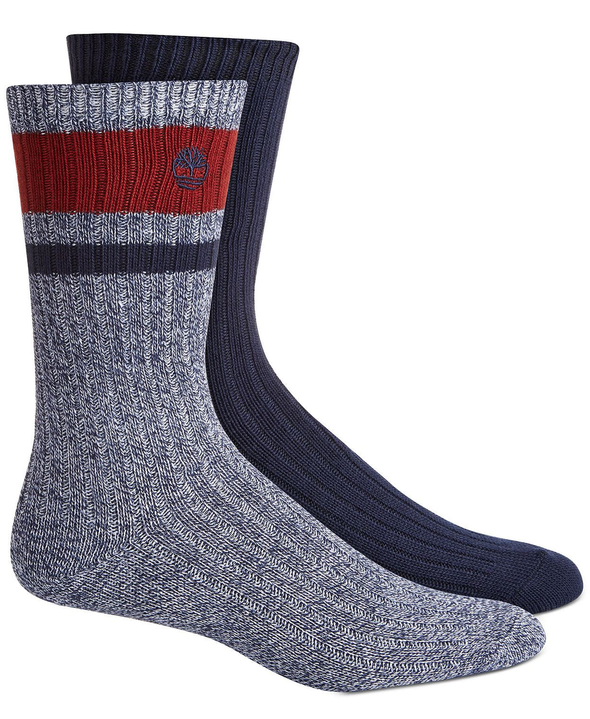 Timberland 2 Pair Stripe Boot Socks Navy