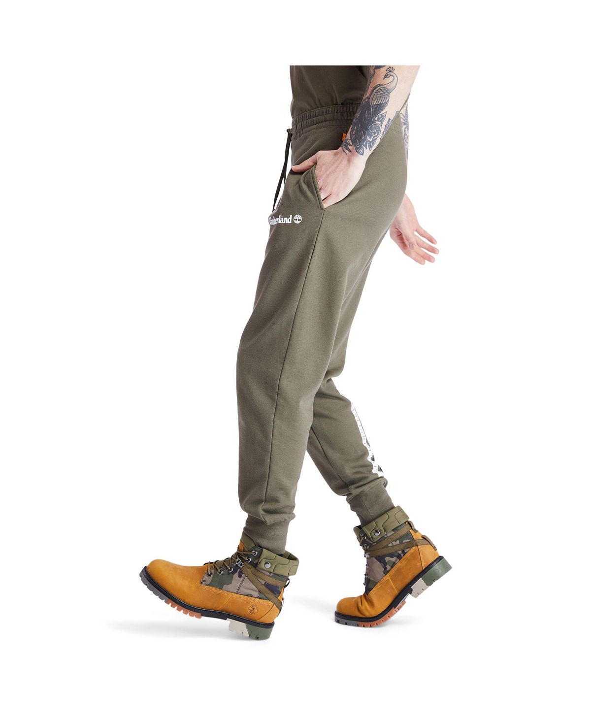 Timberland Core Tree Logo Sweatpant Grape Leaf-white