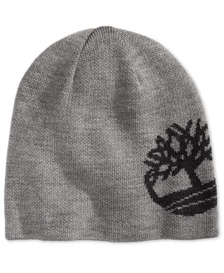 Timberland Reversible Logo Beanie Grey/Black