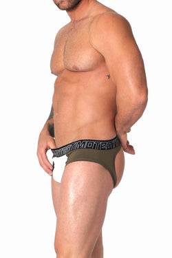 Timoteo Army-Green Aero-Tech Jock-Brief thumbnail 2