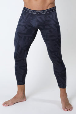 Timoteo Black Active Sport Compression Legging Pant thumbnail 1