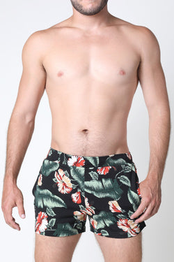Timoteo Black Floral Avalon Short thumbnail 1