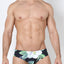 Timoteo Black Floral Lakeshore Low Rise Swim Brief