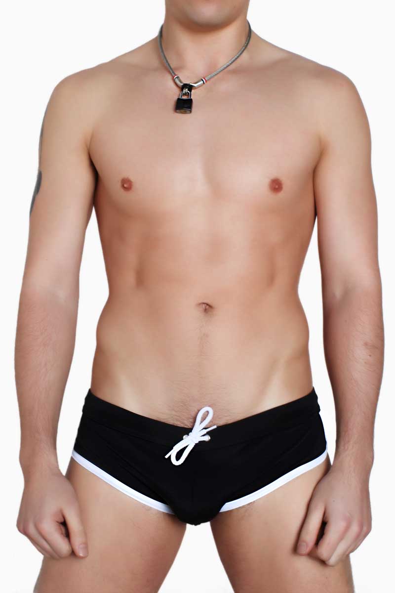 Timoteo Black Malibu Swim Brief