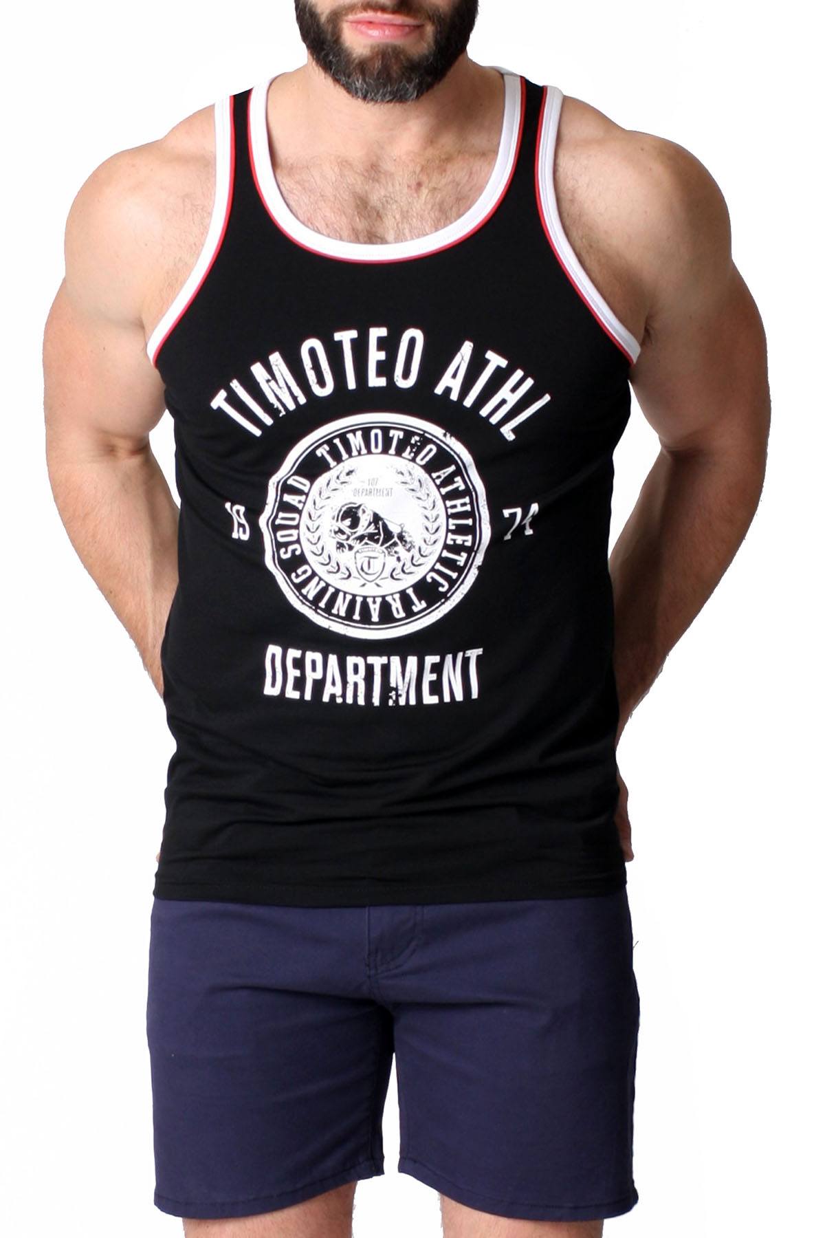 Timoteo Black Training Team Tank Top – CheapUndies