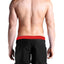 Timoteo Black Zip Swim Short