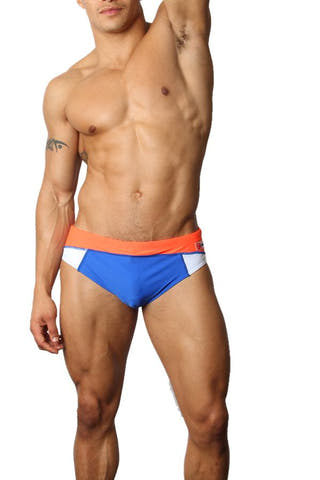 Timoteo Blue Freestyle Swim Brief
