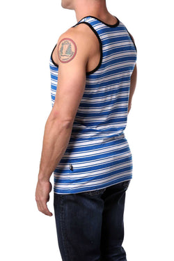 Timoteo Blue Striped Oceanside Tank thumbnail 2