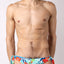 Timoteo Blue Tahiti Side Tie Reversible Swim Brief 2.0