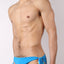 Timoteo Blue Tahiti Side Tie Reversible Swim Brief 2.0