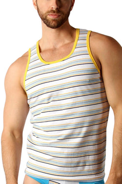 Timoteo Blue/Yellow Catalina Tank Top thumbnail 1