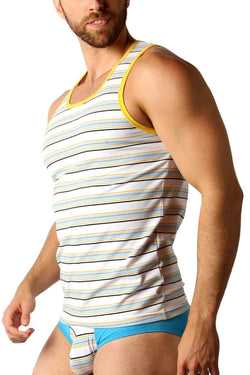 Timoteo Blue/Yellow Catalina Tank Top thumbnail 2