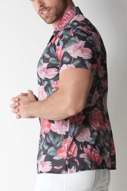 Timoteo Calypso Floral Mesh Shirt thumbnail 3