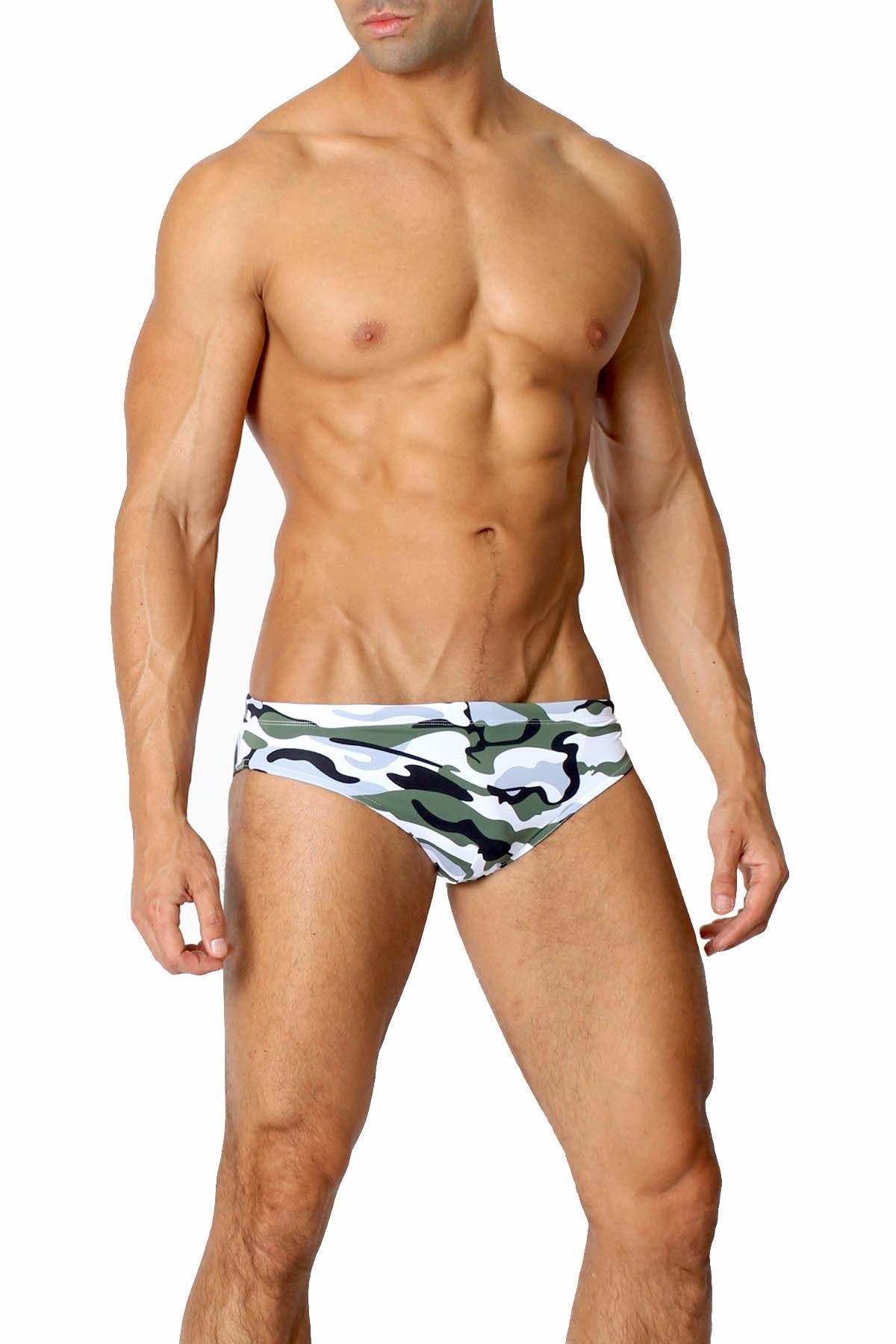 Timoteo Camouflage Lakeshore Low-Rise Swim Brief