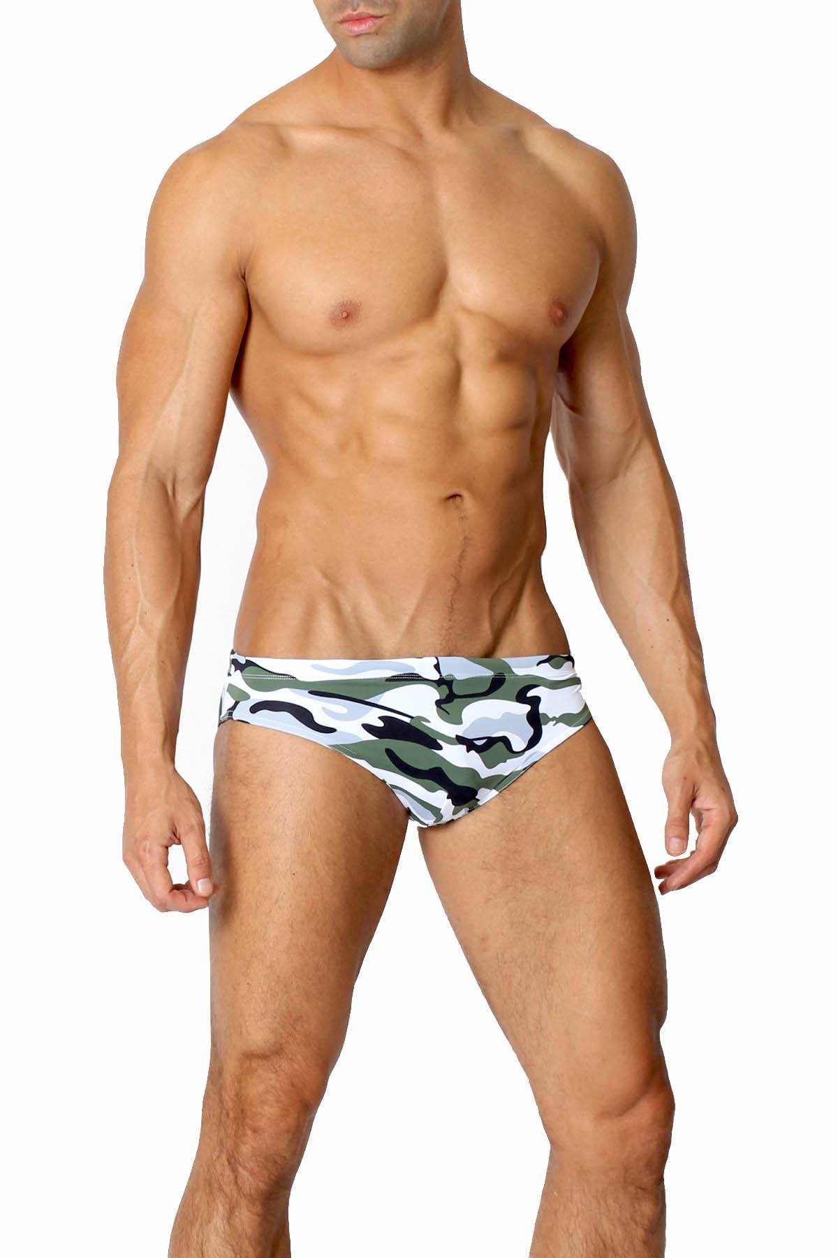 Timoteo Camouflage Lakeshore Low-Rise Swim Brief