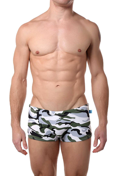 Timoteo Camouflage Open-Water Swim Trunk