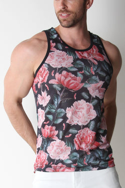 Timoteo Floral Calypso Mesh Tank Top thumbnail 2