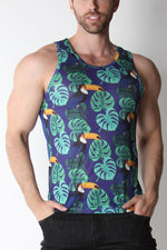 Timoteo Floral Fiesta Mesh Tank Top