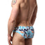 Timoteo Geometric Blue Lakeshore Swim Brief