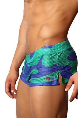Timoteo Green Lava Mesh Short thumbnail 3