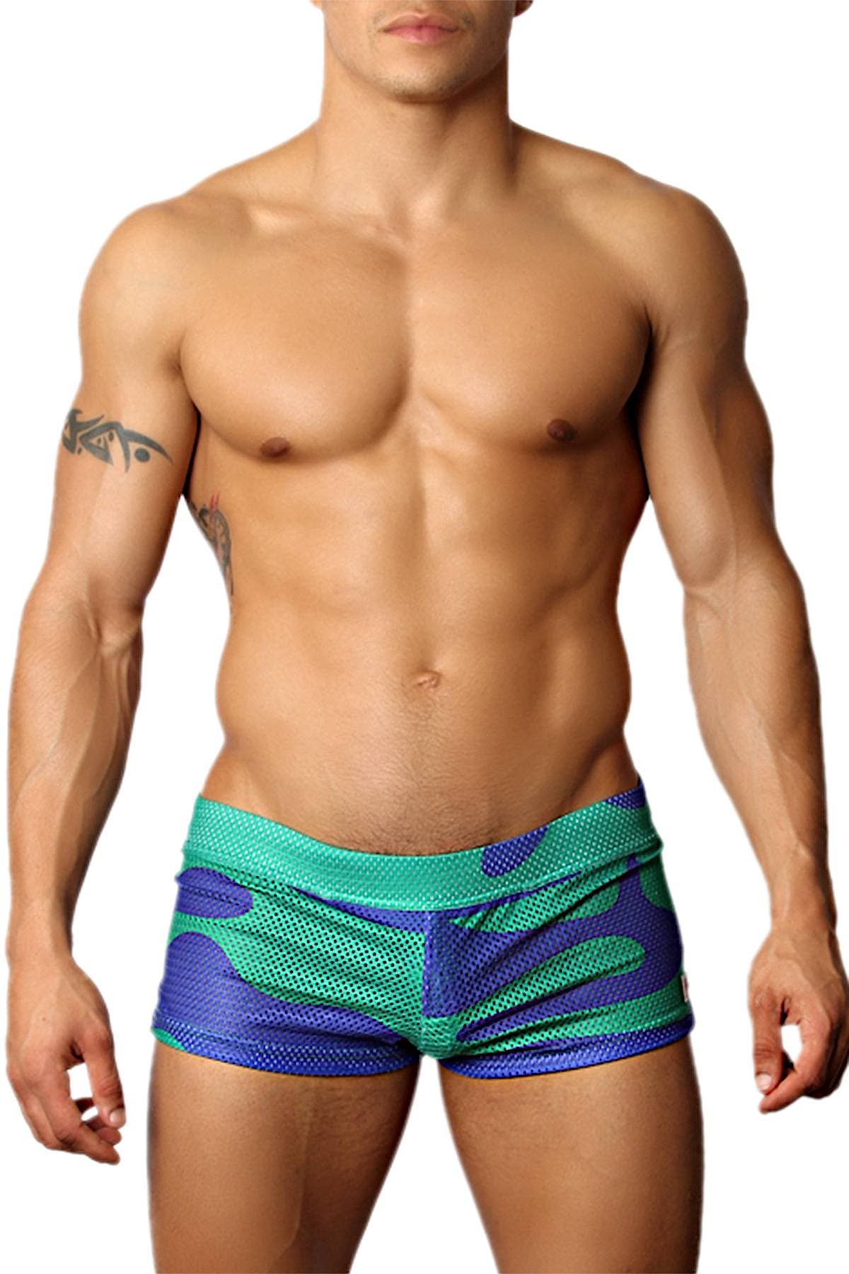 Timoteo Green Lava Mesh Short