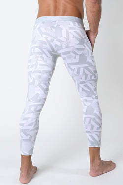 Timoteo Grey Active Sport Compression Legging Pant thumbnail 3