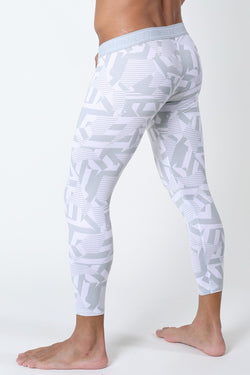 Timoteo Grey Active Sport Compression Legging Pant thumbnail 2