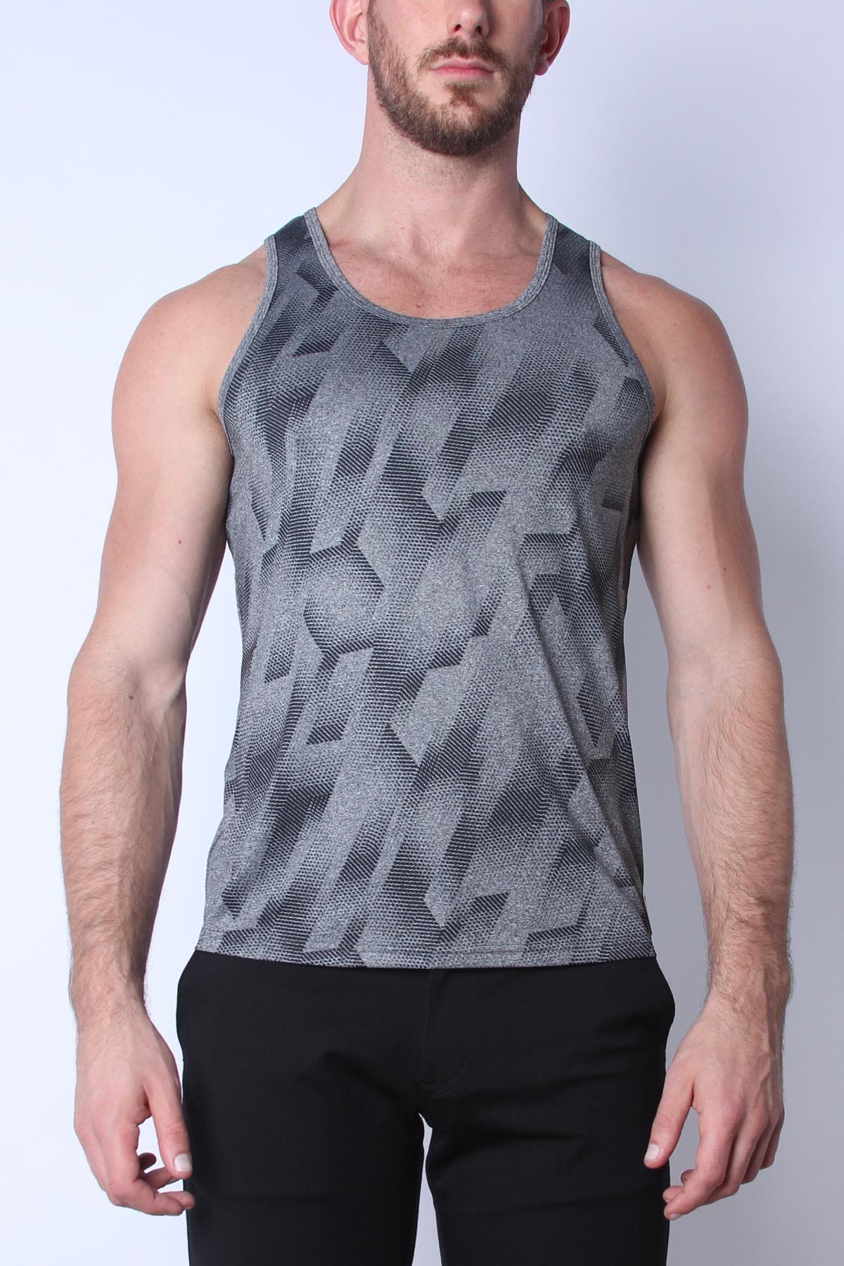 Timoteo Grey Aero Sport Tank Top