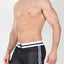 Timoteo Grey Leopard Reversible Mesh Short