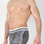 Timoteo Grey Leopard Reversible Mesh Short