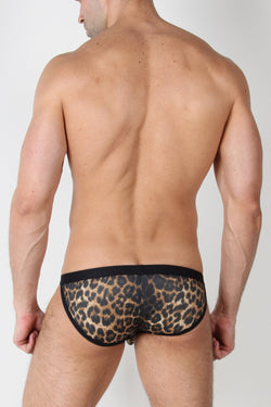 Timoteo Leopard Calypso Hi-cut Swim Brief thumbnail 3